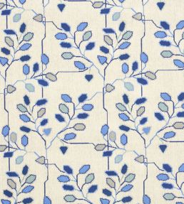 Tumble Weed Epingle Fabric by Schumacher Delft Blue