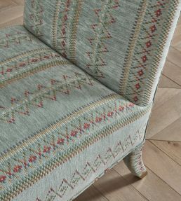 Turfan Fabric by Nina Campbell Soft Blue