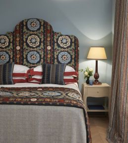 Turfan Fabric by Nina Campbell Navy