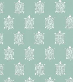 Turtle Bay Fabric by Thibaut Jade