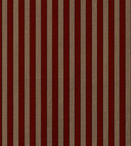 Tuscan Stripes Fabric by Ottoline Mocha and Red