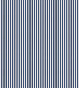 Tuscan Stripes Wallpaper by Ottoline Navy Blue and Oatmeal