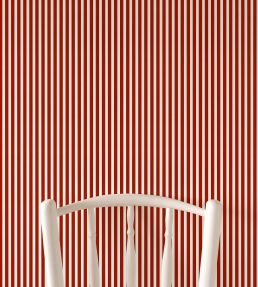 Tuscan Stripes Wallpaper by Ottoline Red