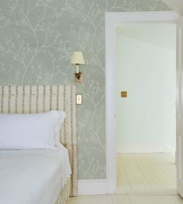 Twiggy Sisal Wallpaper by Schumacher Sky