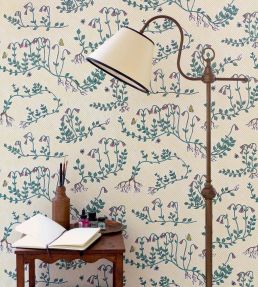 Twin Flower Wallpaper by CommonRoom Primrose Yellow