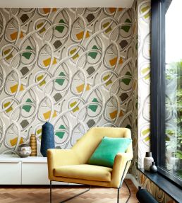 Twisted Geo Wallpaper by Ohpopsi Denim