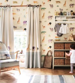 Two by Two Wallpaper by Sanderson Neutral