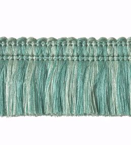 Two Colour Moss Fringe 50mm Trimming by Houles Sea Blue