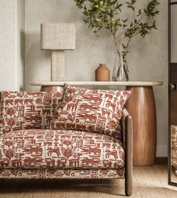 Twycross Fabric by Scion Brick