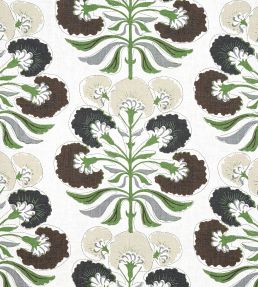 Tybee Tree Fabric by Thibaut Black and Green