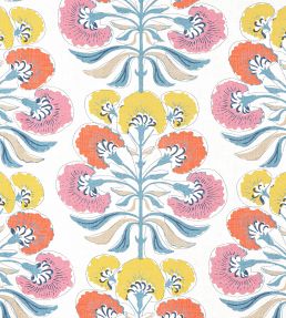 Tybee Tree Fabric by Thibaut Coral and Yellow