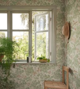 Tyra Wallpaper by Sandberg Garden Green