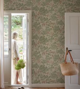 Tyra Wallpaper by Sandberg Garden Green