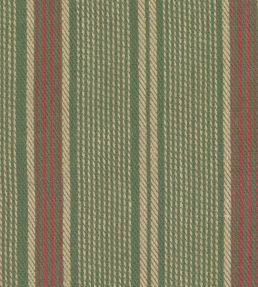 Tyrolean Stripes Fabric by MINDTHEGAP Green/Red/Taupe