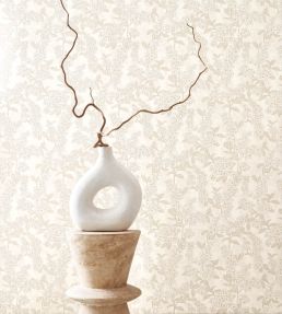 Ume Wallpaper by Casadeco Blanc Cotton