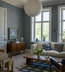 Under the Elder Tree Wallpaper by Borastapeter Blue