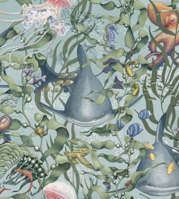 Underwater Magic Wallpaper by Borastapeter Blue