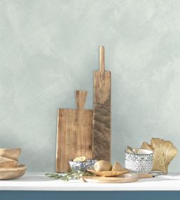Uni La Chaux Wallpaper by Caselio Bleu Fumee