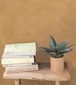 Uni La Chaux Wallpaper by Caselio Ocre