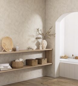 Uni La Chaux Wallpaper by Caselio Taupe
