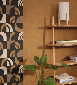 Uni La Chaux Wallpaper by Caselio Terre Cuite
