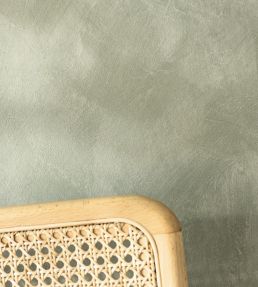 Uni La Chaux Wallpaper by Caselio Vert Eucalyptus