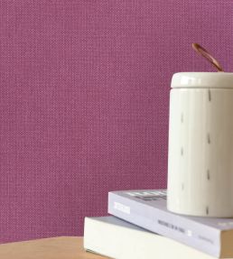 Uni Mat Wallpaper by Caselio Aubergine