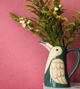 Uni Mat Wallpaper by Caselio Fuchsia