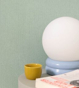 Uni Mat Wallpaper by Caselio Vert Celadon