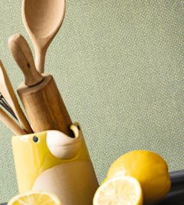 Uni Mat Wallpaper by Caselio Vert Jaune