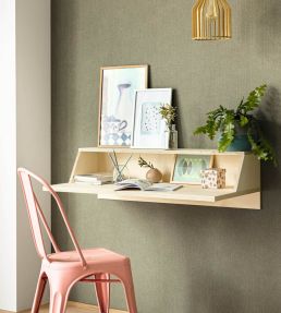 Uni Mat Wallpaper by Caselio Vert Militaire
