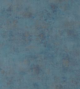 Uni Metalises Wallpaper by Caselio Peacock Blue