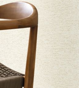 Uni Metallise Wallpaper by Caselio Blanc Dore