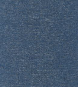 Uni Metallise Wallpaper by Caselio Bleu Nuit Dore