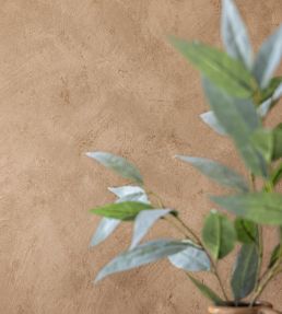 Uni Metallise Vinyl Wallpaper by Caselio Cappucino Cuivre