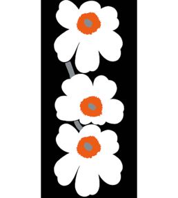 Unikko 60th Anniversary Mural by Marimekko Black