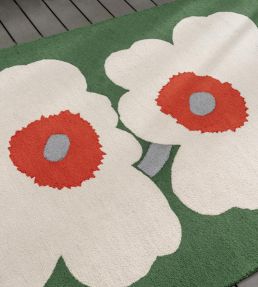 Marimekko Unikko 60th Anniversary Outdoor rug Green 433007140200 Green