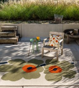 Marimekko Unikko Anniversary Outdoor rug Dusty Green 433017140200-US Dusty Green