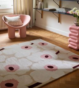 Marimekko Unikko rug Beige/Pink 132402140200-US Beige/Pink
