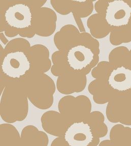 Unikko Wallpaper by Marimekko Beige