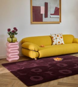 Marimekko Unikko rug Burgundy 132200140200 Burgundy