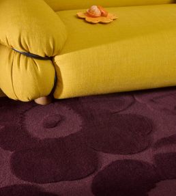 Marimekko Unikko rug Burgundy 132200140200 Burgundy