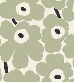 Unikko Wallpaper by Marimekko Green