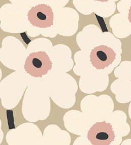 Unikko Wallpaper by Marimekko Putty