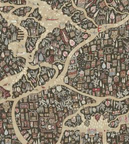 Utopia Wallpaper by Lewis & Wood Twilight