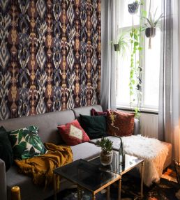 Uzbek Wallpaper by Coordonne Lilac