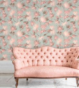 Va Va Frome Wallpaper by Woodchip & Magnolia Blush Eau De Nil