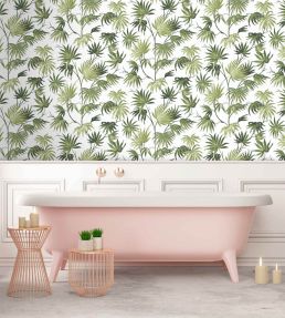 Va Va Frome Wallpaper by Woodchip & Magnolia Meadow Green