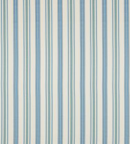 Valley Stripe Fabric by Sanderson Indigo/Ivory