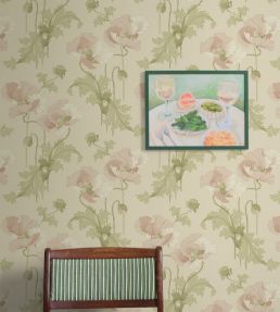 Vallmo Wallpaper by Borastapeter Pink